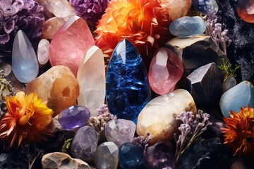 Esoteric abstraction using crystals and gemstones