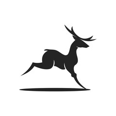 Deer logo template Isolated. Brand Identity. Icon Abstract Vector graphic