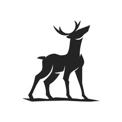Deer logo template Isolated. Brand Identity. Icon Abstract Vector graphic