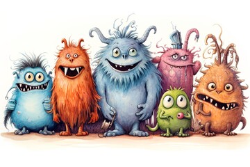 cute cartoon monsters