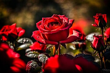 bouquet of roses, red roses