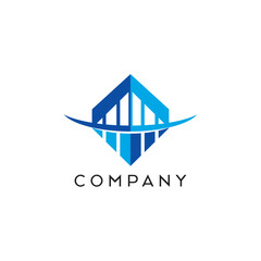 Fototapeta premium Triangle construction building builder Logo Design, Brand Identity, flat icon, monograph, business, editable, eps, royalty free image, corporate brand, creative