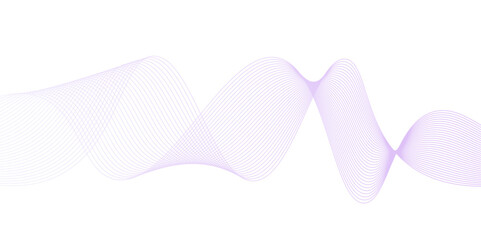 Abstract colorful smooth waves on a white background. Dynamic sound wave. Design element. Abstract frequency sound wave lines and technology curve lines background. Design used for banner, template, 