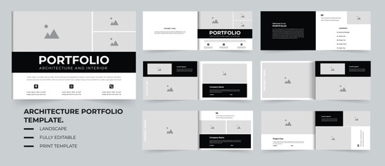 landscape portfolio design Architecture portfolio design with creative layout