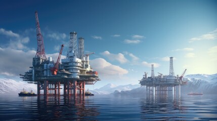 Offshore oil and gas platform 