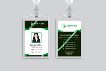 Creative modern professional id card vector design