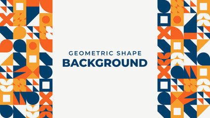 abstract flat geometric mosaic tile background