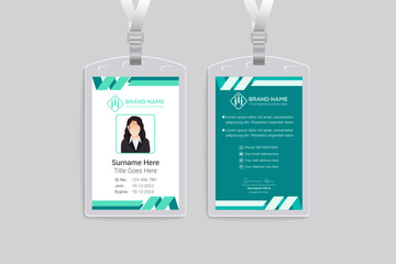 Obraz premium Elegant and modern id card design