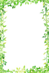 背景素材_水彩_植物