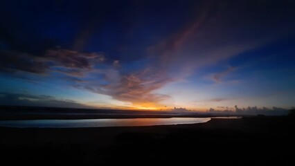 sunset over the Arabian sea