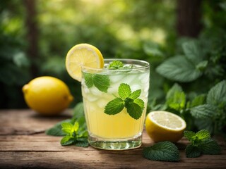 Lemon mint drink