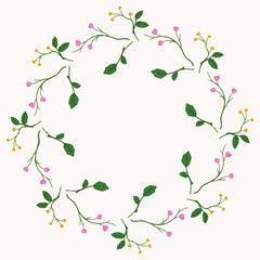 Flower watercolor decor illustration