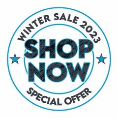 Winter Sale 2023 Badge Vector And Clip Art