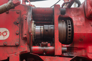 Part of the water pumping unit plunger shaft which is the main component to drive to pressure to...