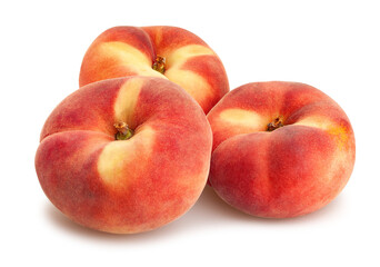 flat peach path isolated on white