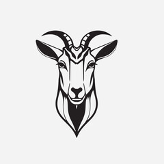 vector illustration goat logo