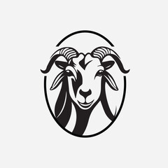 vector illustration goat logo