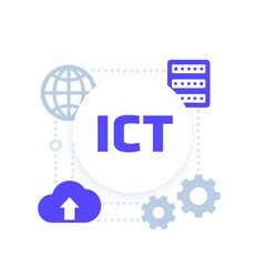 ICT vector, Information and communications technology concept