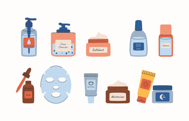 Set of Skincare Cleaning Products