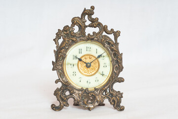 Centered Antique Edwardian Clock Art Nouveau 