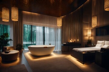 Fototapeta premium luxury hotel room