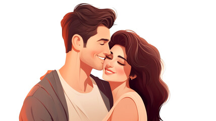 Dive into the happiness and love shared by a couple in their heartwarming embrace, captured in this romantic photography.