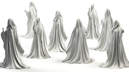 Have ghoulish fun with Halloween-themed ghostly apparitions and spectral ghosts that add spookiness to your designs.