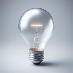 light bulb on white background