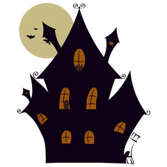 Obraz na płótnie Canvas Halloween horror house