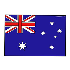 Flag of Australia Ilustration
