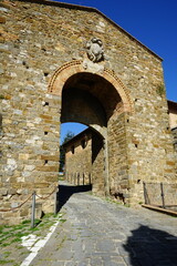Fototapeta na wymiar Montalcino gate entrace, Tuscany, Italy