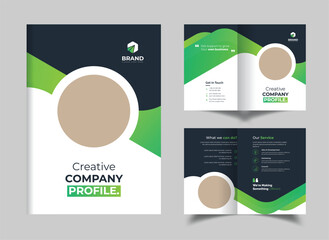 Corporate Company Profile Brochure Template Design, 4 Page Brochure Design