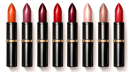 Obraz premium Indulge in Timeless Lipstick Shades with our collection of classic and elegant colors. Elevate your makeup routine with these essential beauty products.