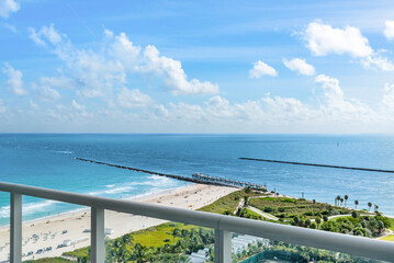 Photo taken from a balcony in Miami Beach Florida
