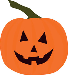 Spooly Jack O Lantern halloween pumpkin, carved pumpkin, illustration vektor.