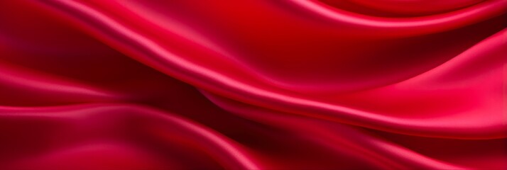 Fototapeta premium Material Cloth: Abstract Silk Waves. Soft, Silky Red Waves of Luxury Cloth. Liquid Drape Wallpaper Design.