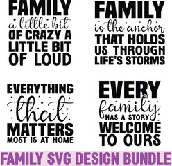 Family svg design bundle and digital download