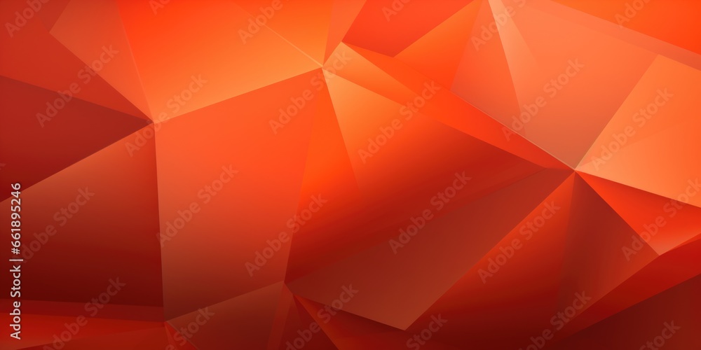 Poster a red abstract background with triangles.