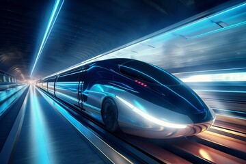 fast moving train, Generative AI