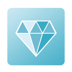 blue diamond square icon