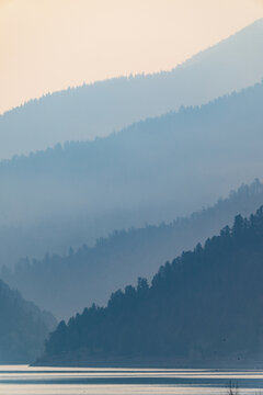 Dawn at Eagle Nest State Lake Park, New Mexico
