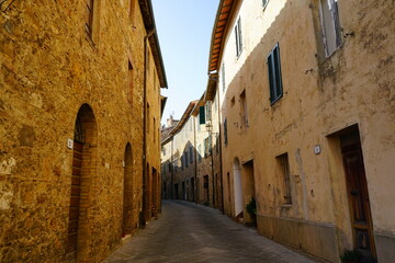 Obraz premium San Quirico d'Orcia old roads, Tuscany, Italy