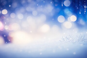 Naklejka premium winter season abstract nature background. ai generative