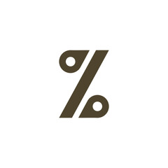 The logo is a google map symbol. Rotated 180 degrees to form the letter Z - obrazy, fototapety, plakaty