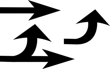 An arrow is a graphical symbol, such as &larr; or &rarr;, or a pictogram, used to point or indicate direction. In its simplest form, an arrow is a triangle, chevron, or concave kite