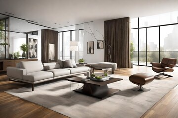 Fototapeta premium living room interior