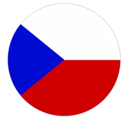Foto op Plexiglas czech republic round flag icon © Condro