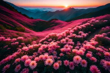 flowers in the mountains