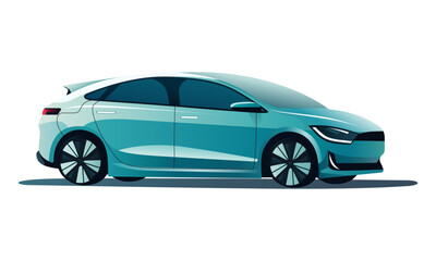 Car isolated on the background. Ready to apply to your design. Vector illustration.
