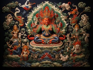 Tibetan Thangka Buddhist Painting